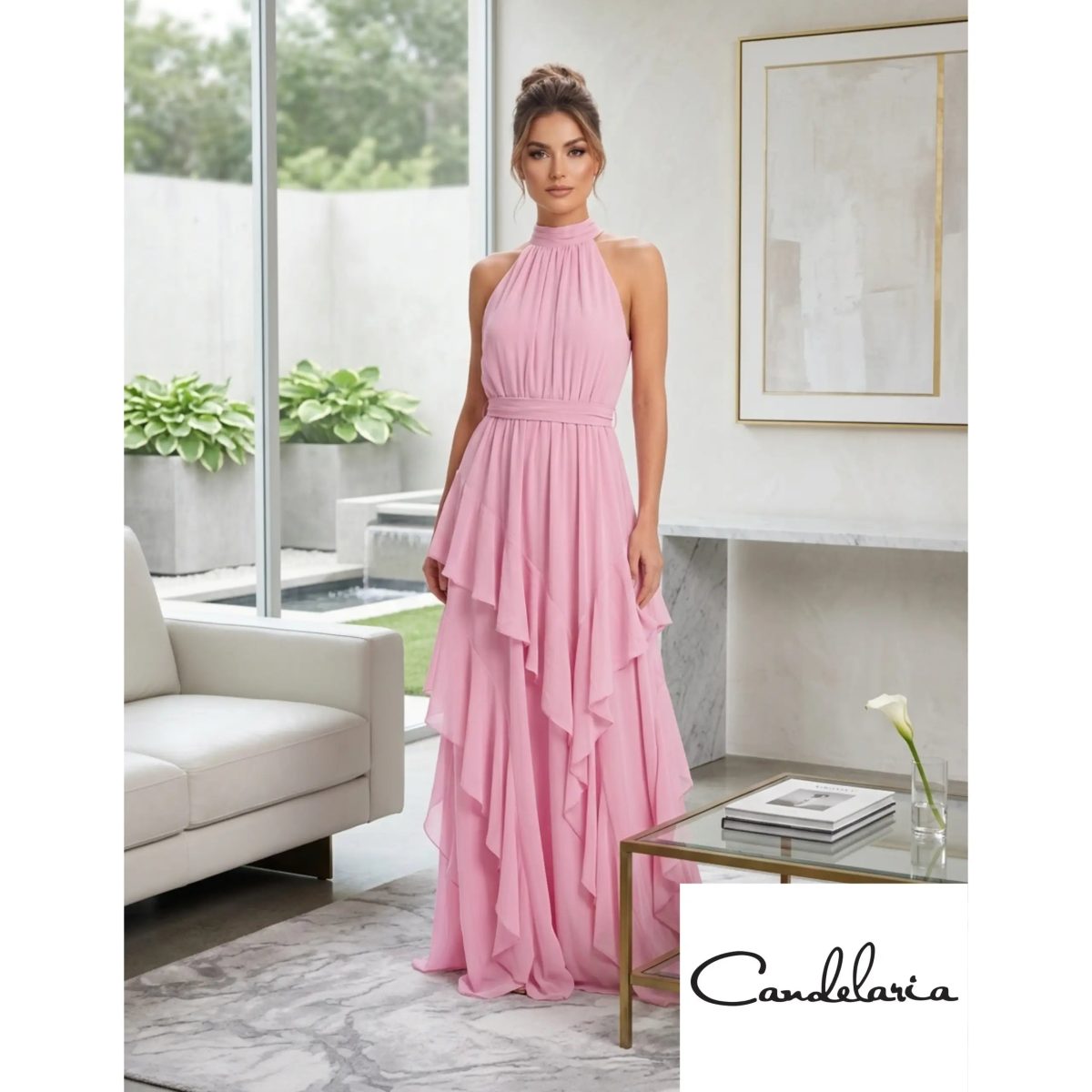 Vestido de gala moderno