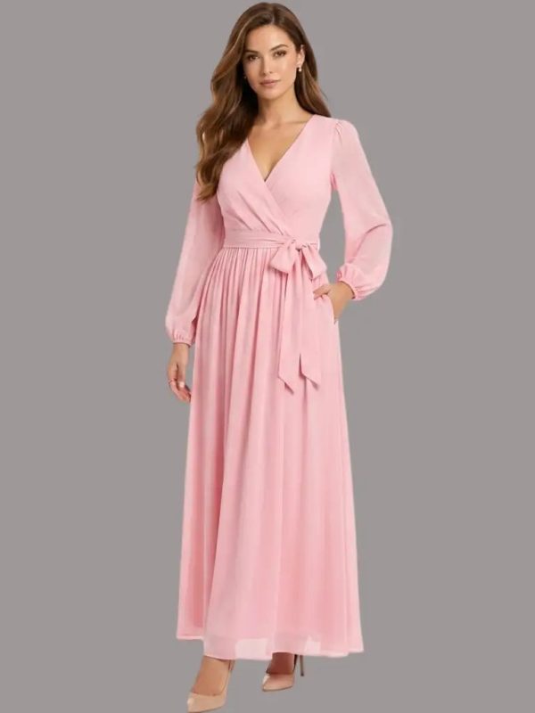 Vestido de manga larga