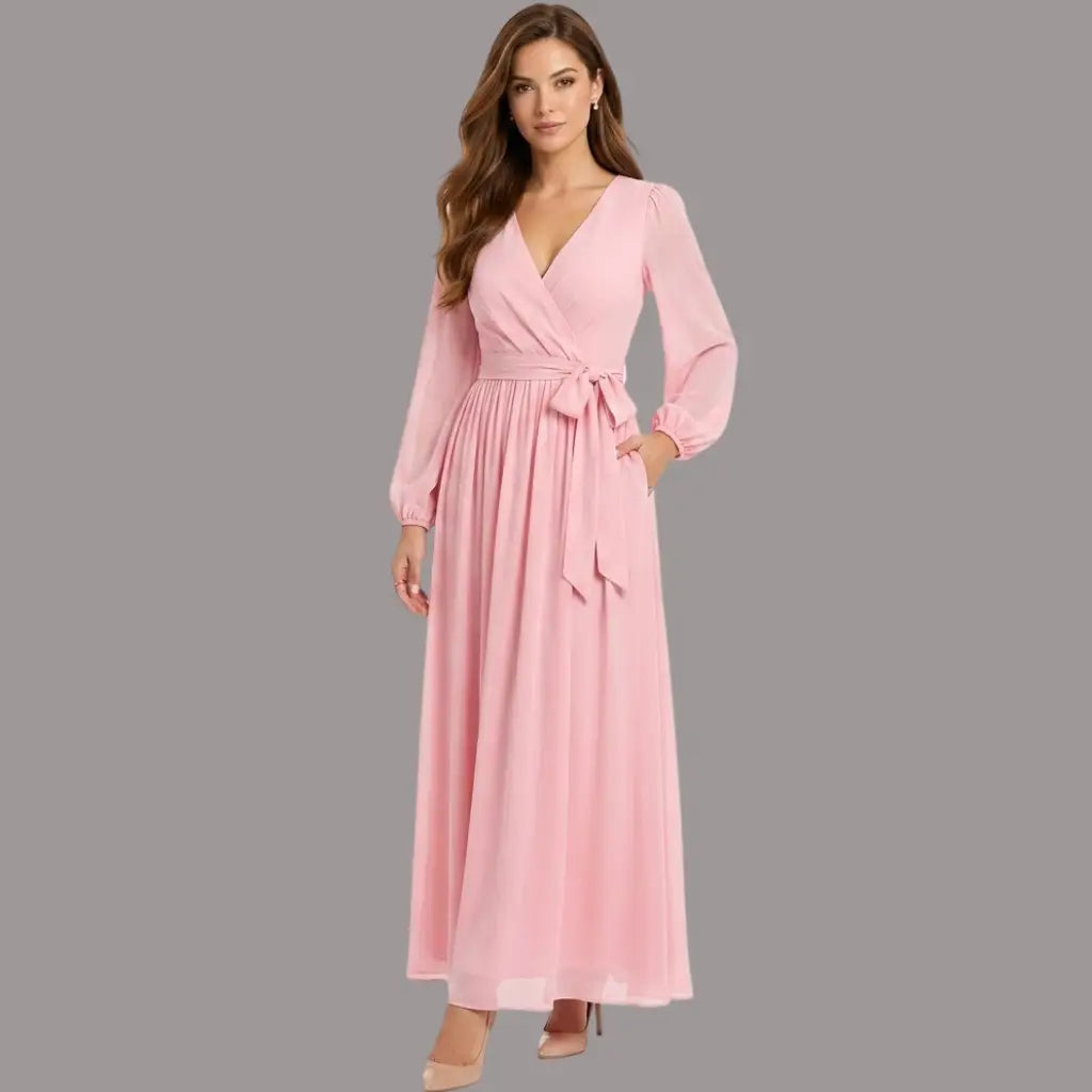 Vestido de manga larga