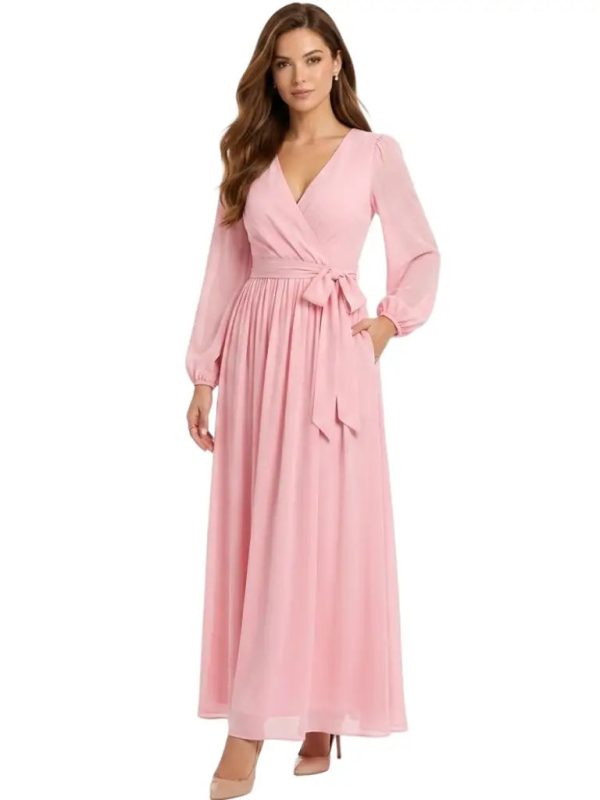Vestido de manga larga