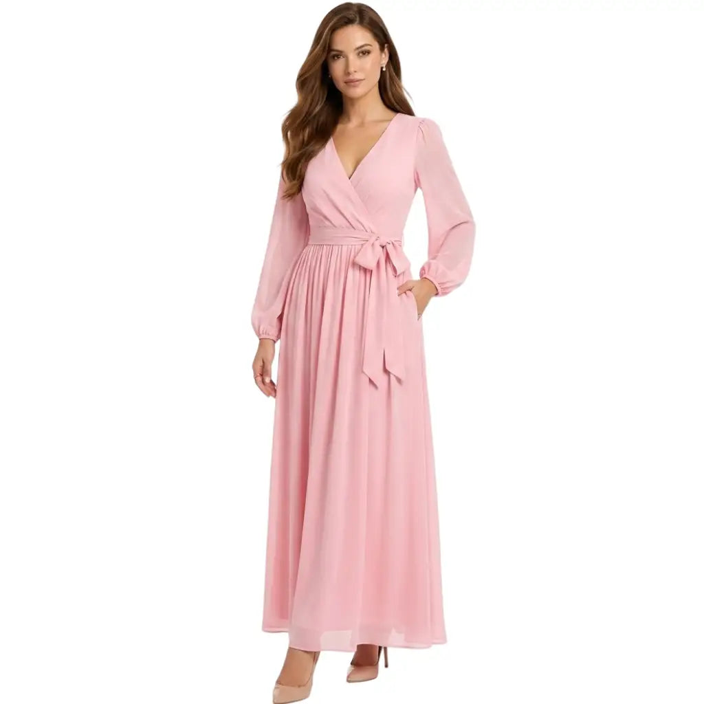Vestido de manga larga