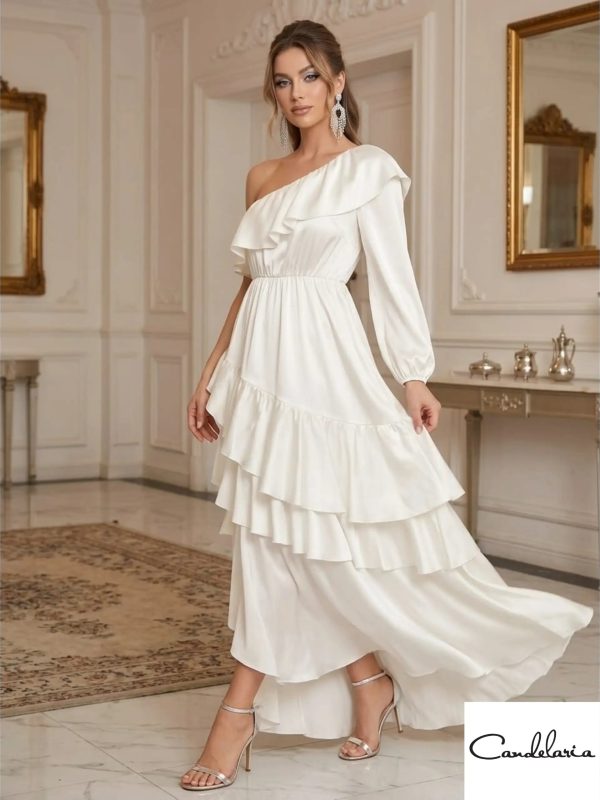 Vestido solo hombro