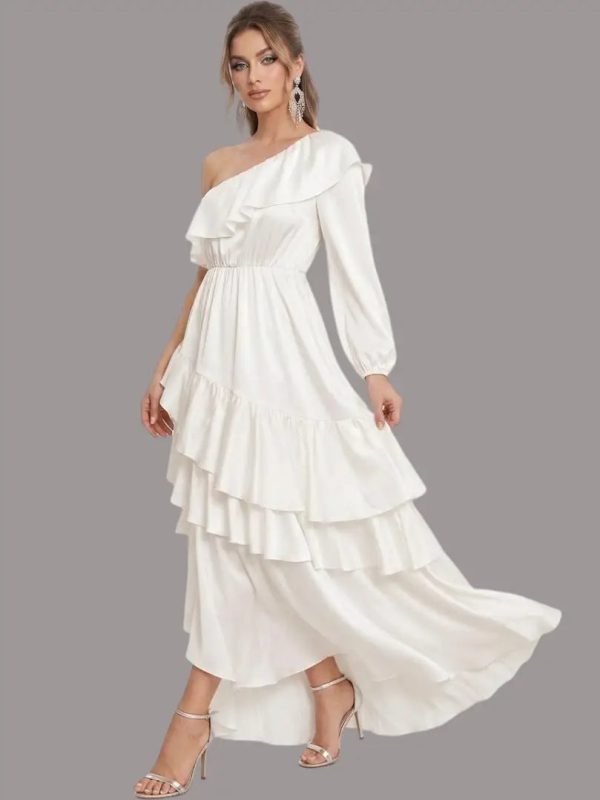 Vestido solo hombro