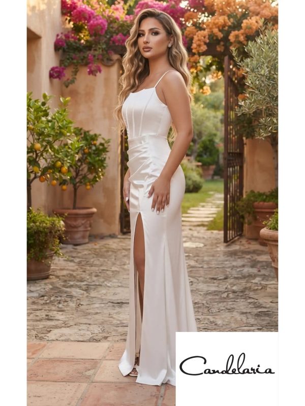 Vestido escotado y pegado