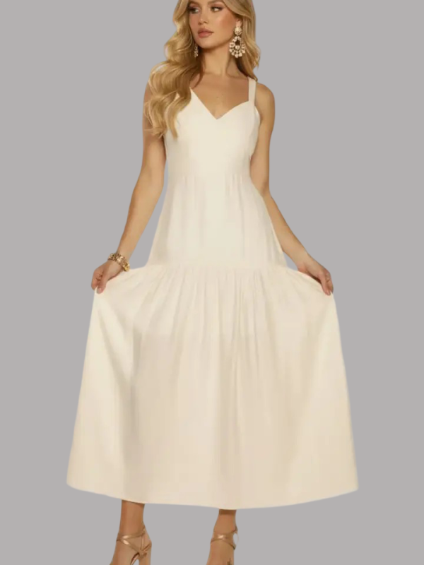 Vestido escote en V