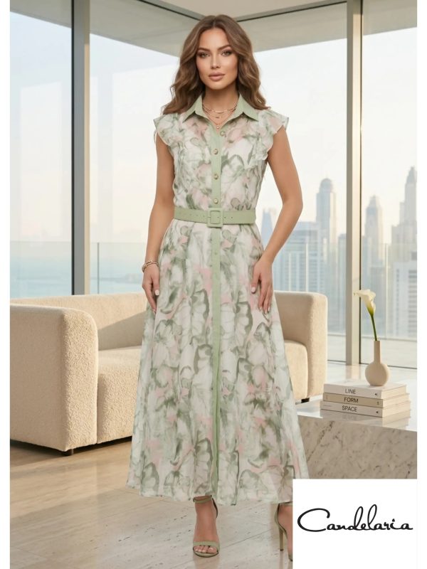 Vestido estampado plus