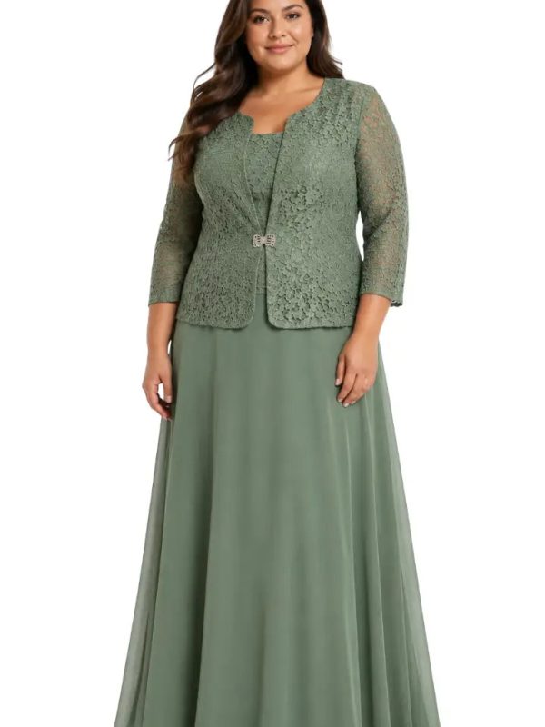 Vestido femenino plus para eventos