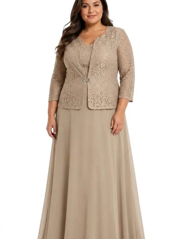 Vestido femenino plus para eventos
