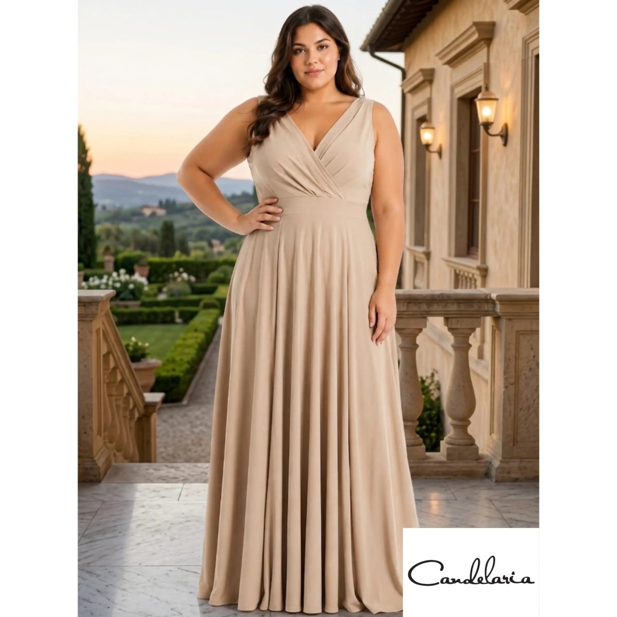 Vestido juvenil plus