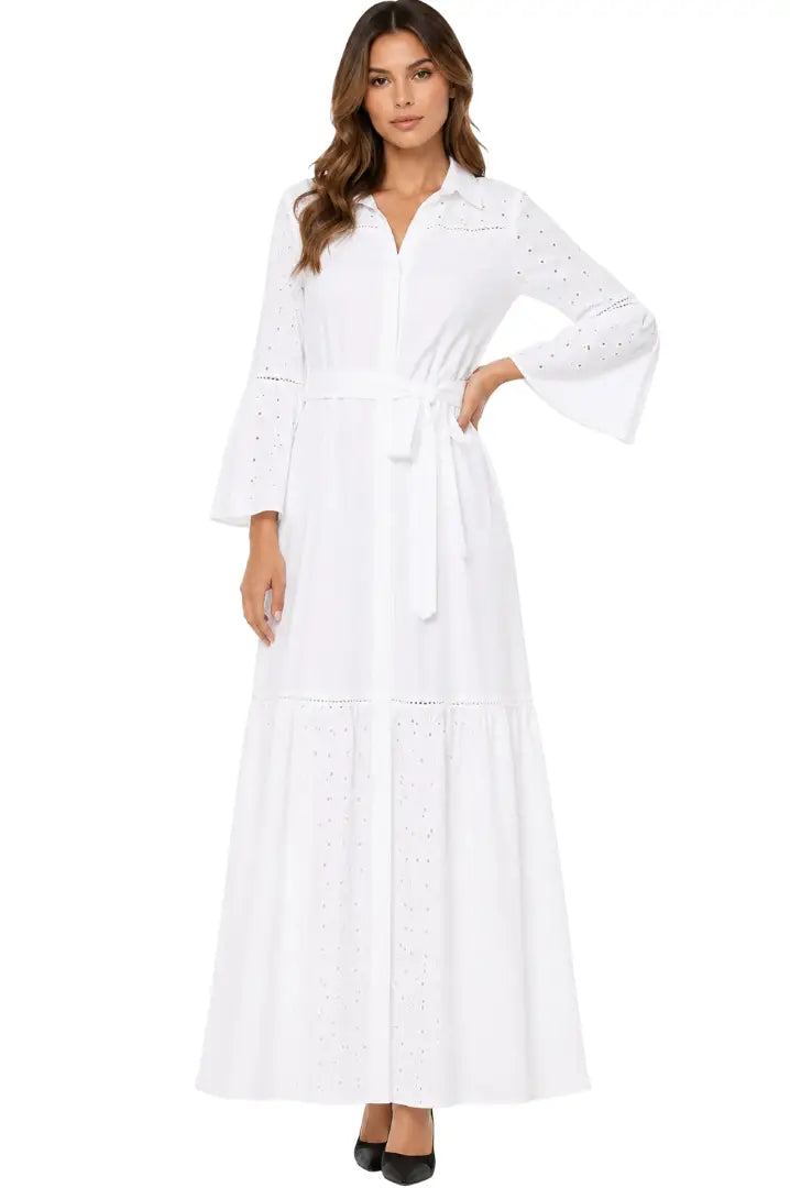 Vestido blanco para el día