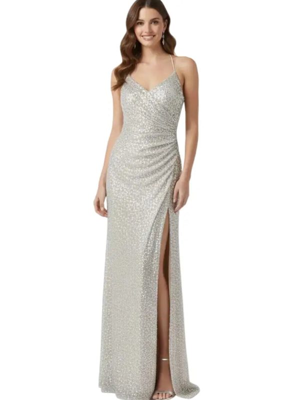 Vestido largo brillante