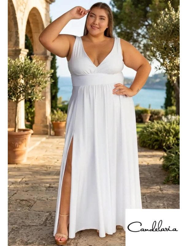 Vestido largo plus para eventos