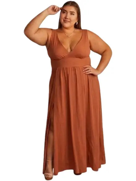Vestido largo plus para eventos