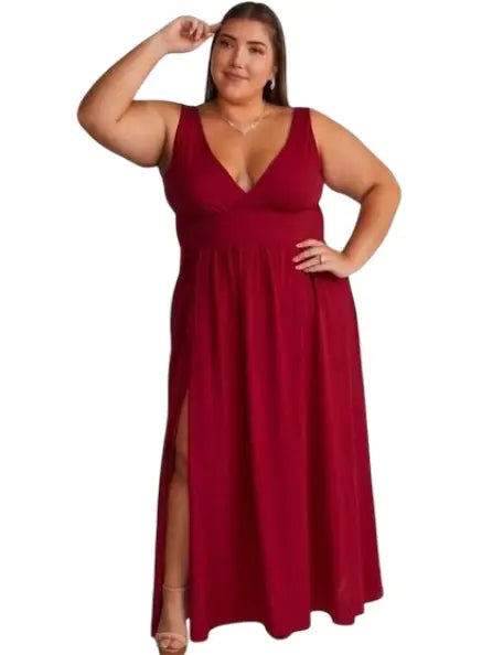 Vestido largo plus para eventos