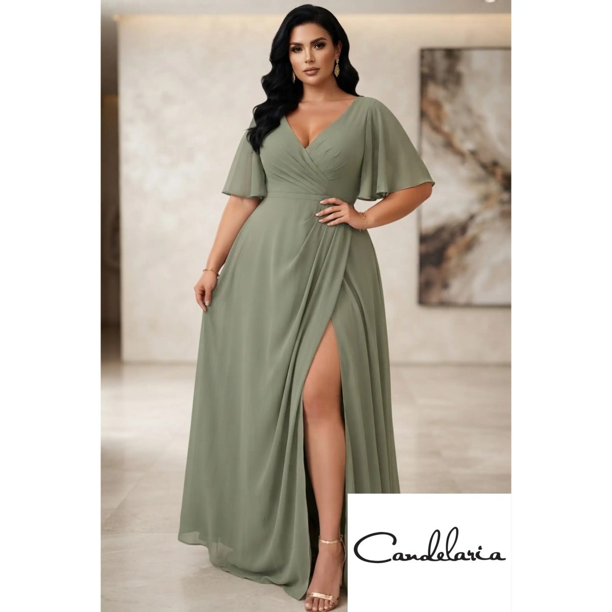 Vestido para matrimonio curvy
