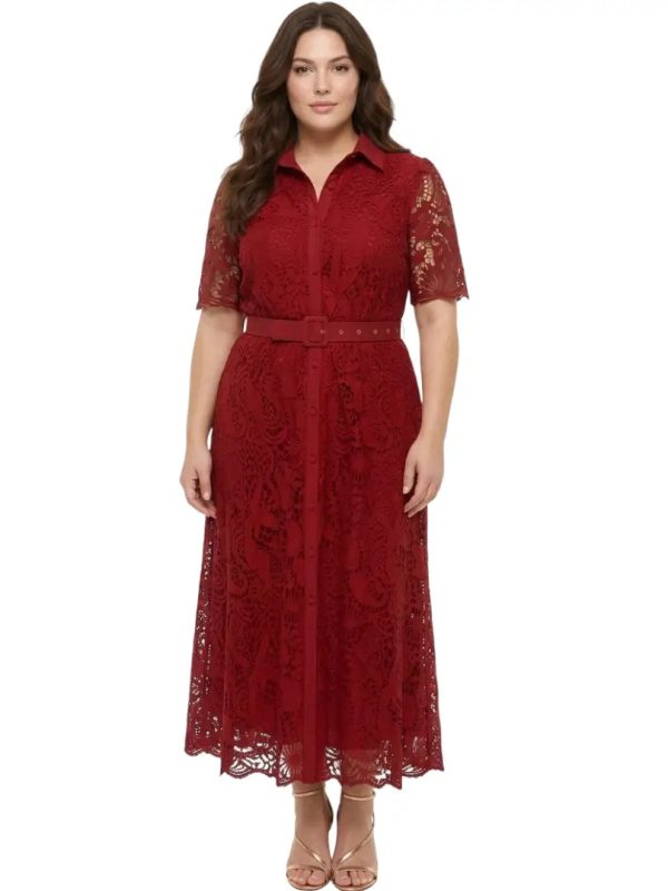 Vestido corto plus con piedra