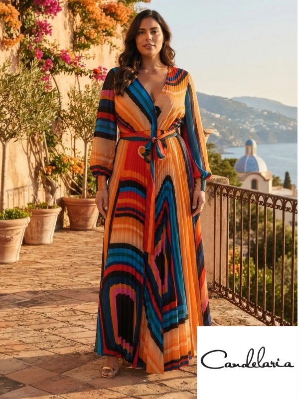 Vestido plus estampado