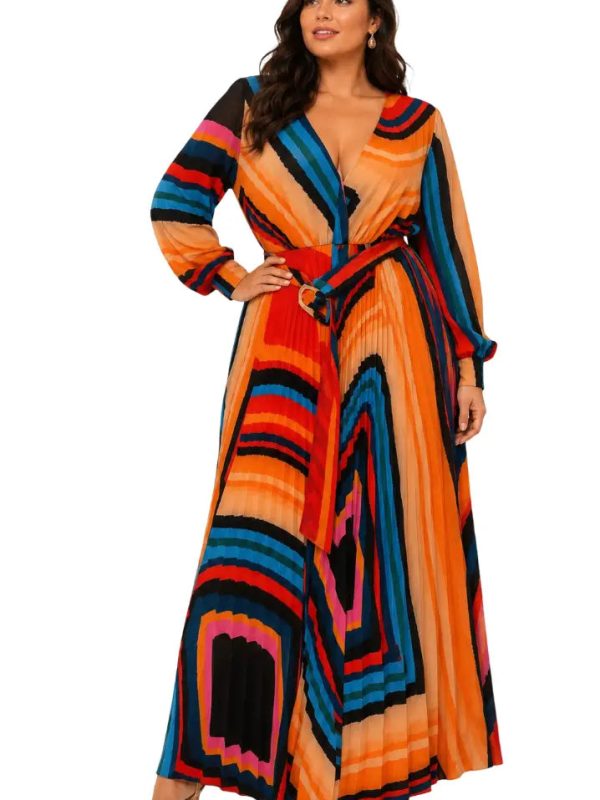 Vestido plus estampado
