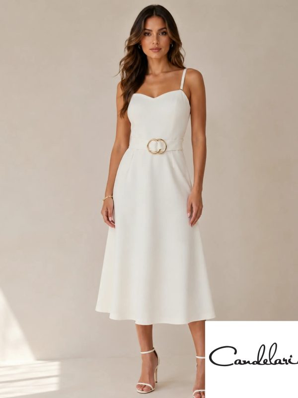 Vestidos con hebilla en la cintura