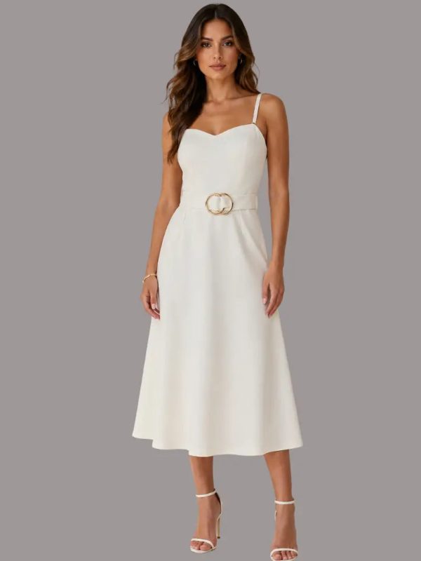 Vestidos con hebilla en la cintura