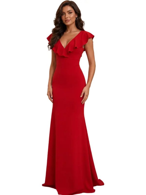 Vestidos largos con volantes