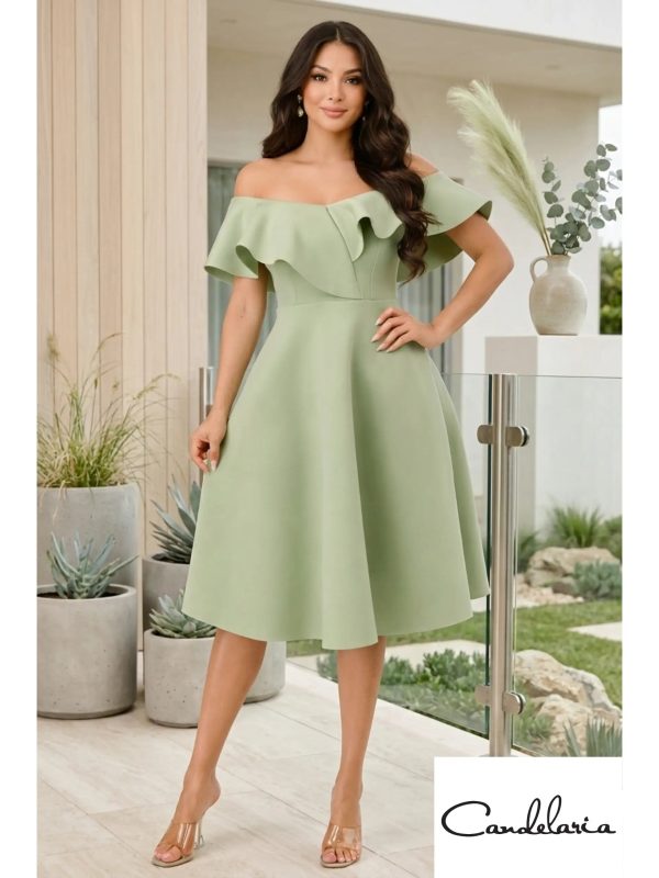 Vestido verde menta