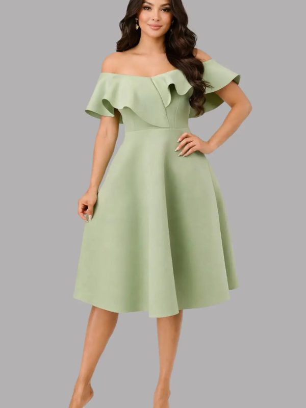 Vestido verde menta