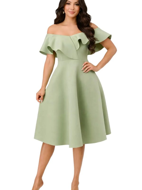 Vestido verde menta